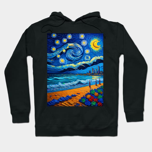 South Beach Miami Hoodie by FUN GOGH